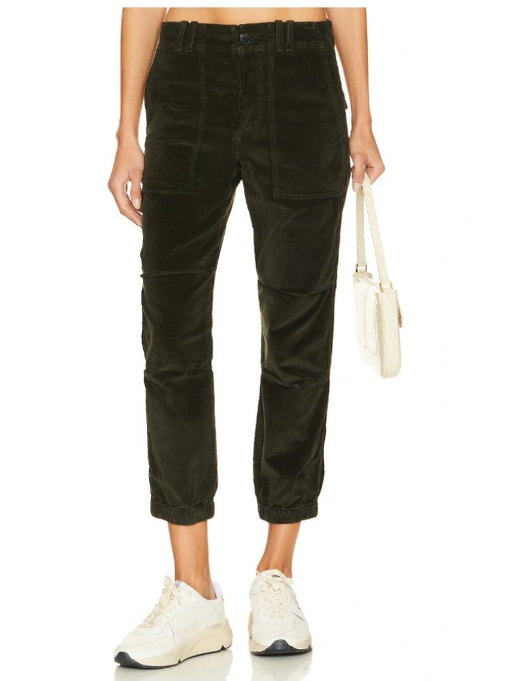 NWT Citizens of Humanity Agni Utility Trouser in Corduroy Seaweed Green Sz 30